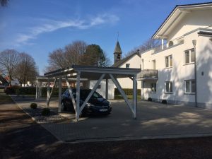 Außenanlage an einem Mehrfamilienhaus, Dirk Prothmann Garten- und Landschaftsbau, Hille