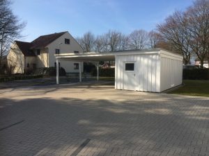 Außenanlage an einem Mehrfamilienhaus, Dirk Prothmann Garten- und Landschaftsbau, Hille