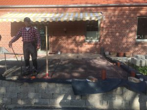 Terrassengestaltung mit einer Trockenmauer, Dirk Prothmann Garten- und Landschaftsbau, Hille