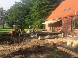 Terrassengestaltung mit einer Trockenmauer, Dirk Prothmann Garten- und Landschaftsbau, Hille