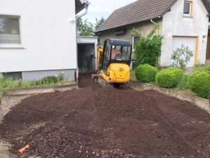 Pflasterarbeiten mit Betonpflastersteinen, Dirk Prothmann Garten- und Landschaftsbau, Hille