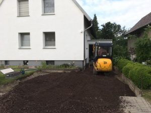 Pflasterarbeiten mit Betonpflastersteinen, Dirk Prothmann Garten- und Landschaftsbau, Hille