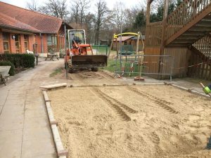 Sandkastensanierung im Kindergarten, Dirk Prothmann Garten- und Landschaftsbau, Hille