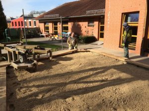 Sandkastensanierung im Kindergarten, Dirk Prothmann Garten- und Landschaftsbau, Hille