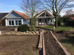 Gartenanlage mit Wassergebundener Wegedecke, Dirk Prothmann Garten- und Landschaftsbau, Hille