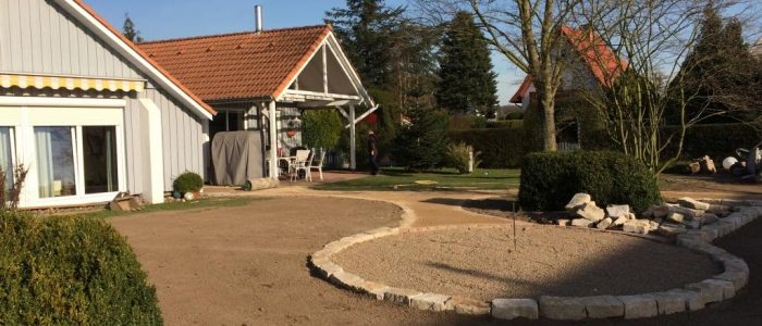 Gartenanlage mit Wassergebundener Wegedecke, Dirk Prothmann Garten- und Landschaftsbau, Hille